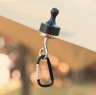 Magnetic Camping Hook with Carabiner