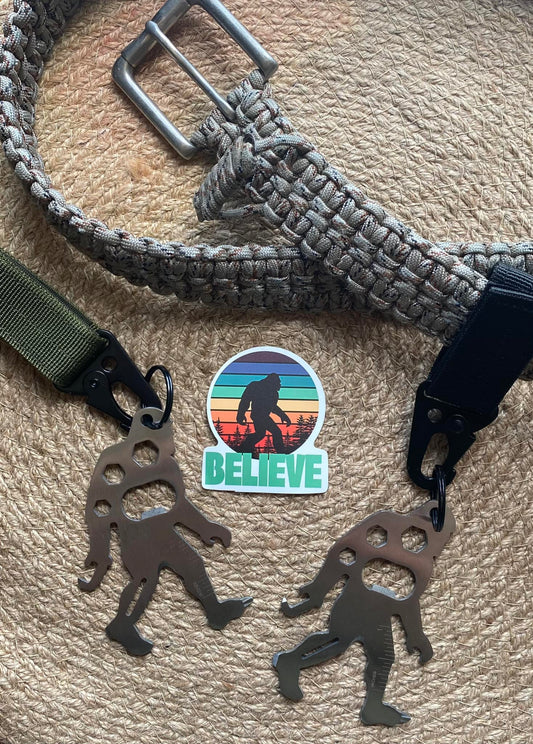 Sasquatch Multitool Carabiner Keychain