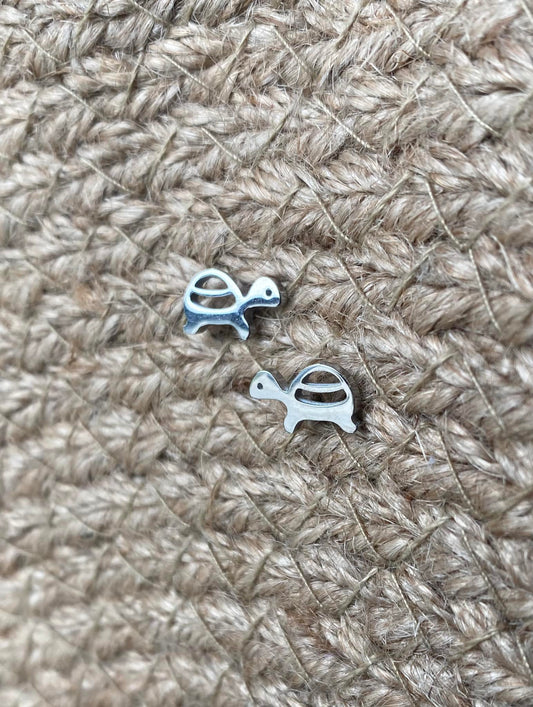 Turtle Steel Stud Earrings